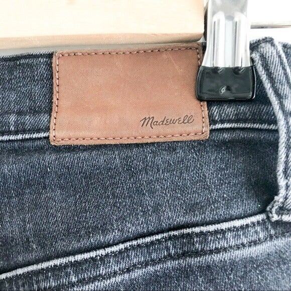 Madewell 10" High Riser Black Washed Skinny Skinny Jeans 25 - Picture 3 of 7